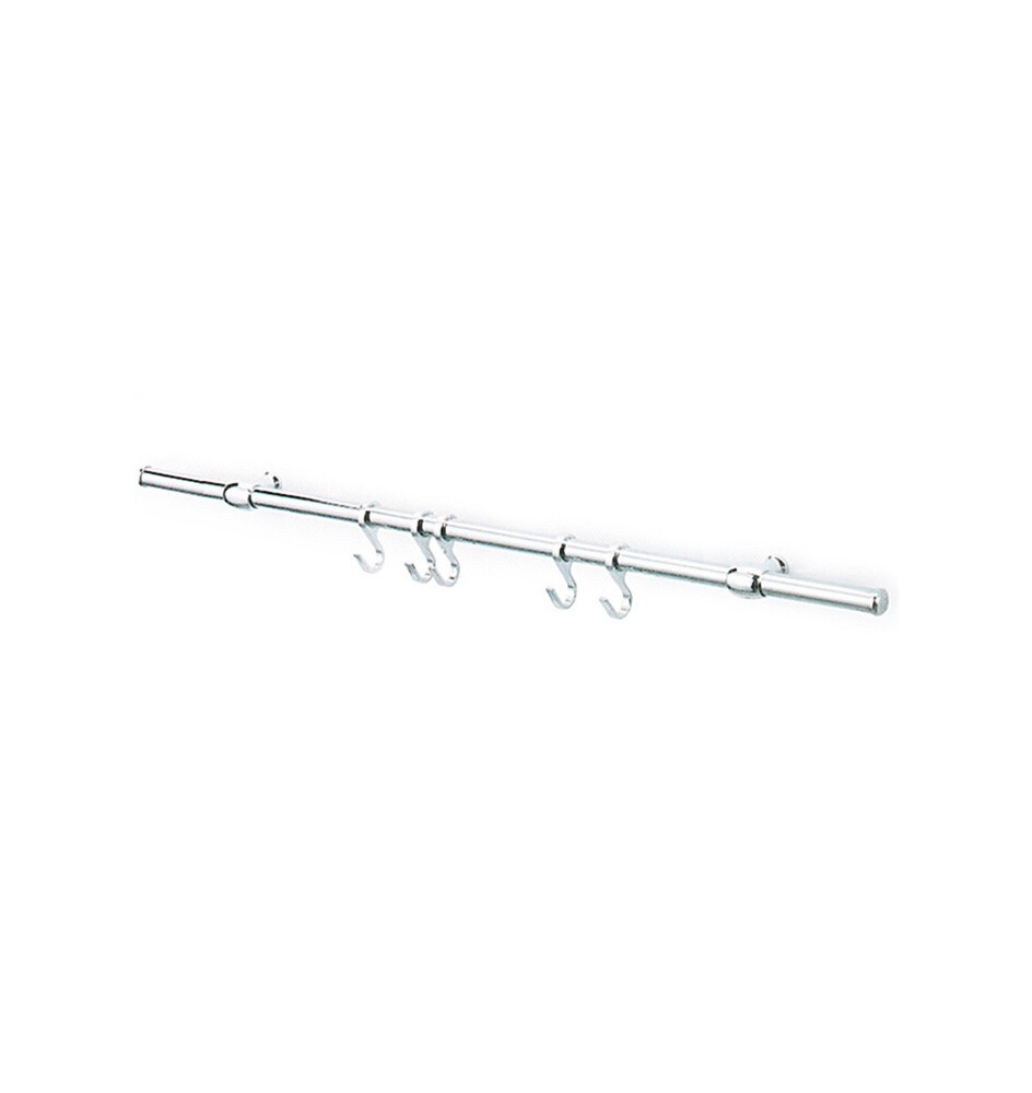 KIT SOTTOPENSILE C/GANCI NICHEL SATINATO 90 CM