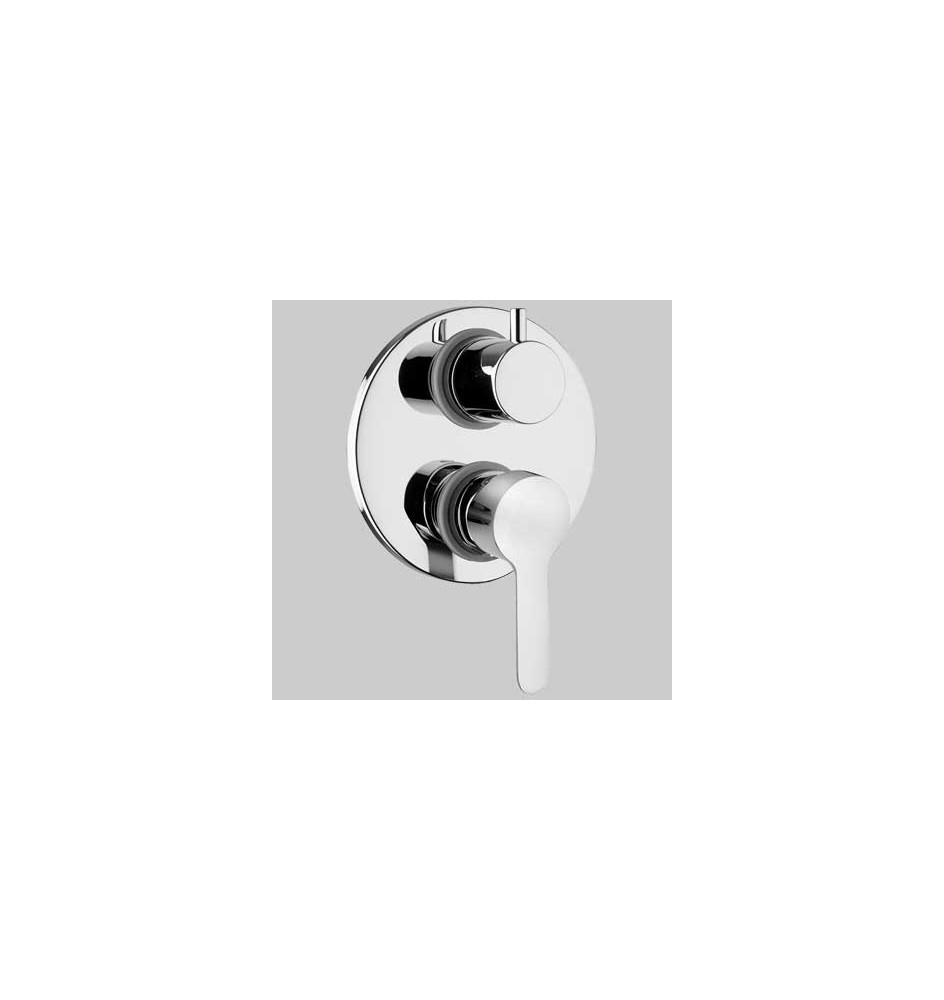 MONOCOMANDO DOCCIA INCASSO CON DEVIATORE - Cromo
