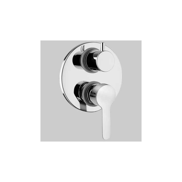 MONOCOMANDO DOCCIA INCASSO CON DEVIATORE - Cromo