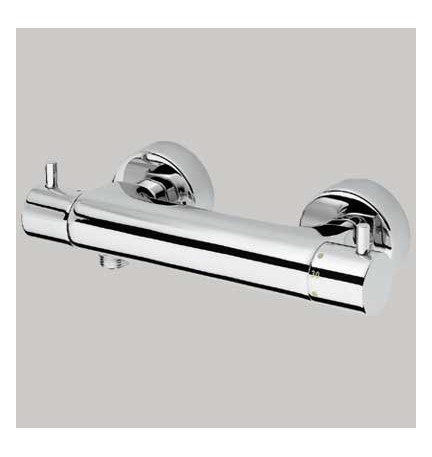 MONOCOMANDO DOCCIA ESTERNO TERMOSTATICO DISCO - Cromo