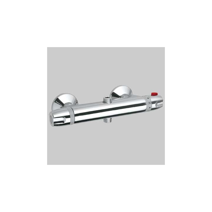 MONOCOMANDO DOCCIA ESTERNO TERMOSTATO CON DEVIATORE 2 VIE 2T - Cromo