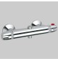 MONOCOMANDO DOCCIA ESTERNO TERMOSTATO CON DEVIATORE 2 VIE 2T - Cromo