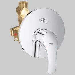 MONOCOMANDO DOCCIA INCASSO CON DEVIATORE EUROSMART NEW - Cromo