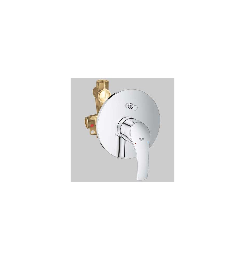 MONOCOMANDO DOCCIA INCASSO CON DEVIATORE EUROSMART NEW - Cromo