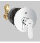 MONOCOMANDO DOCCIA INCASSO CON DEVIATORE BAUEDGE - Cromo