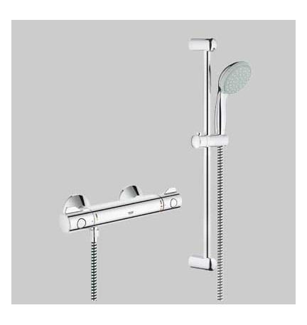 KIT TERMOSTATICO GROHTHERM + ASTA TEMPESTA - Cromo