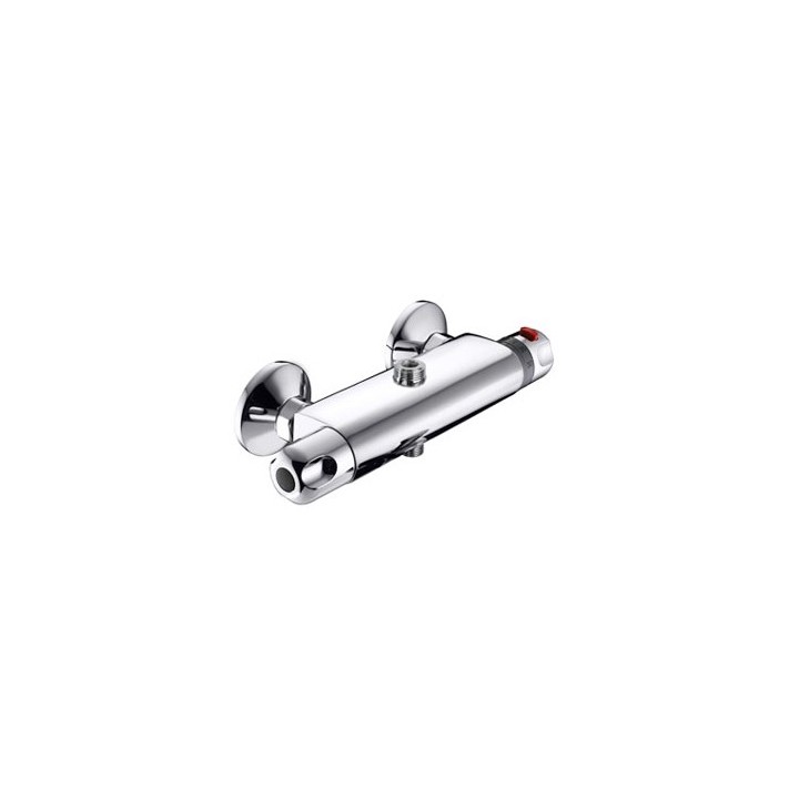 MISCELATORE TERMOSTATICO DOCCIA ESTERNO 2 USCITE CON DEVIATORE Cromo