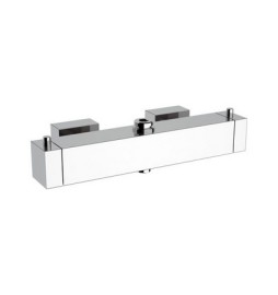 MISCELATORE TERMOSTATICO QUADRO DOPPIA USCITA Cromo