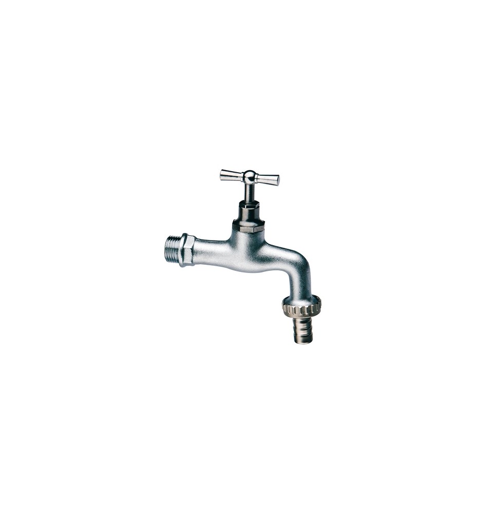 RUBINETTO PORTAGOMMA IN OTTONE CROMATO/SABBIATO 1/2" (DN 15)