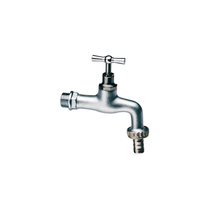RUBINETTO PORTAGOMMA IN OTTONE CROMATO/SABBIATO 1/2" (DN 15)