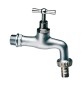 RUBINETTO PORTAGOMMA IN OTTONE CROMATO/SABBIATO 1/2" (DN 15)