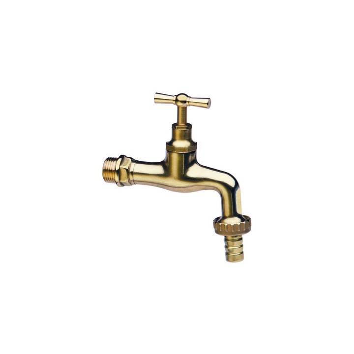 RUBINETTO PORTAGOMMA IN OTTONE LUCIDATO 3/4" (DN 20)