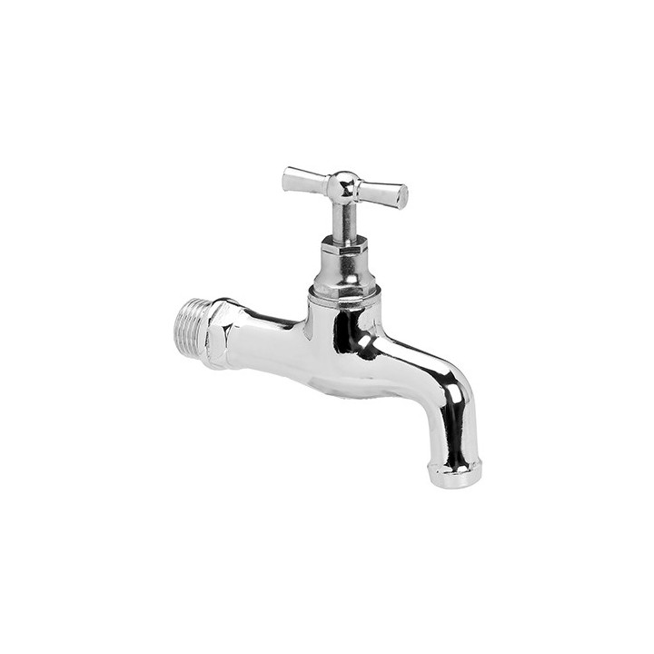 RUBINETTO A VITONE IN OTTONE CROMATO 1/2"