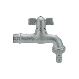 RUBINETTO PORTAGOMMA OTTONE NICHELATO ANTIGELO 1/2" DN 10 PN 10