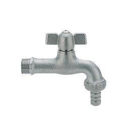 RUBINETTO PORTAGOMMA OTTONE NICHELATO ANTIGELO 1/2" DN 10 PN 10