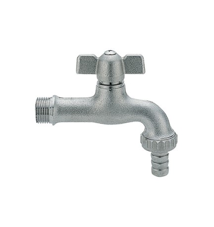 RUBINETTO PORTAGOMMA OTTONE NICHELATO ANTIGELO 1/2" DN 10 PN 10