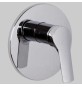 MONOCOMANDO DOCCIA INCASSO LEVA CHIUSA SERIE 4 - Cromo