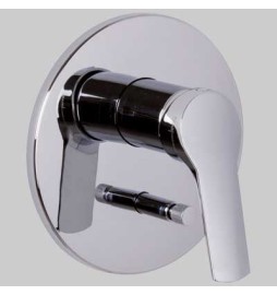 MONOCOMANDO DOCCIA INCASSO CON DEVIATORE LEVA CHIUSA SERIE 4 - Cromo