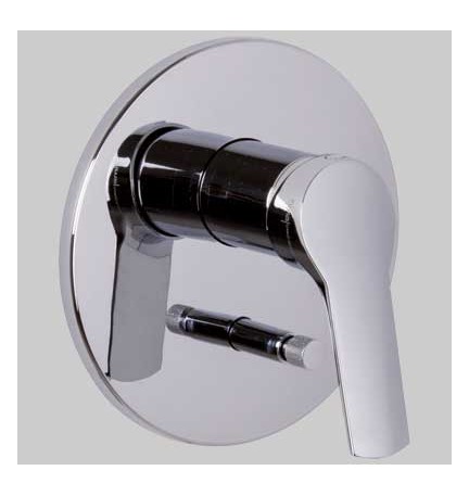 MONOCOMANDO DOCCIA INCASSO CON DEVIATORE LEVA CHIUSA SERIE 4 - Cromo