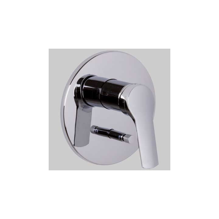 MONOCOMANDO DOCCIA INCASSO CON DEVIATORE LEVA CHIUSA SERIE 4 - Cromo