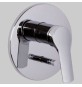 MONOCOMANDO DOCCIA INCASSO CON DEVIATORE LEVA CHIUSA SERIE 4 - Cromo