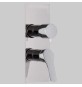 MONOCOMANDO DOCCIA INCASSO CON DEVIATORE 2-3 USCITE - Cromo