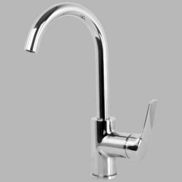 MONOCOMANDO LAVABO A PONTE LEVA CHIUSA SERIE 4 - Cromo
