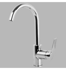 MONOCOMANDO LAVABO A PONTE LEVA CHIUSA SERIE 4 - Cromo