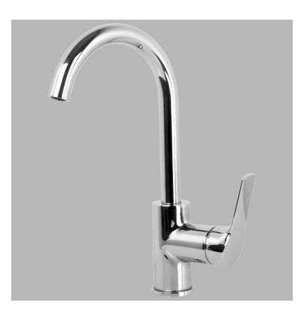 MONOCOMANDO LAVABO A PONTE LEVA CHIUSA SERIE 4 - Cromo