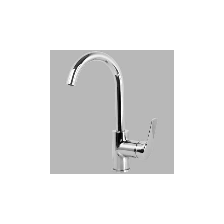 MONOCOMANDO LAVABO A PONTE LEVA CHIUSA SERIE 4 - Cromo
