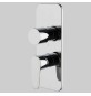 MONOCOMANDO DOCCIA INCASSO CON DEVIATORE 2-3 USCITE SERIE 22 - Cromo