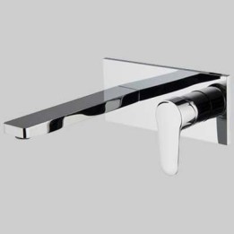 MONOCOMANDO LAVABO A PARETE SERIE 22 - Bocca cm 154 Cromo