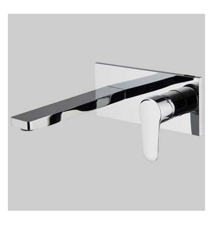 MONOCOMANDO LAVABO A PARETE SERIE 22 - Bocca cm 204 Cromo
