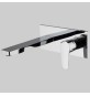 MONOCOMANDO LAVABO A PARETE SERIE 22 - Bocca cm 204 Cromo