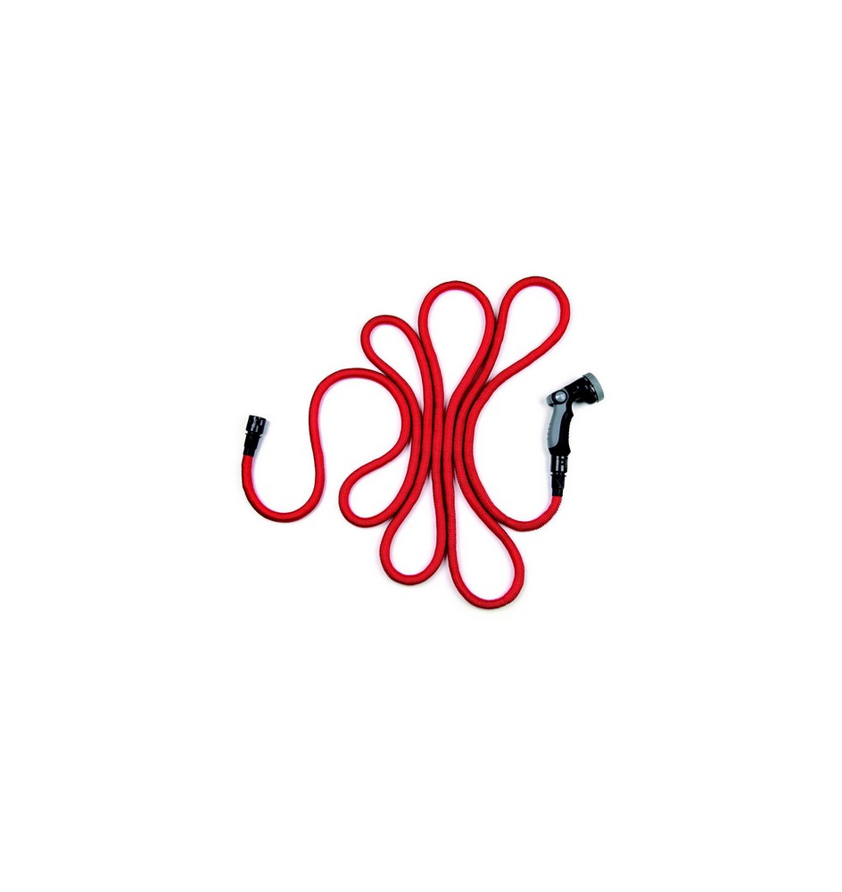 TUBO DA GIARDINO BAMBOO ESTENSIBILE Rosso - Mt 7,5-23
