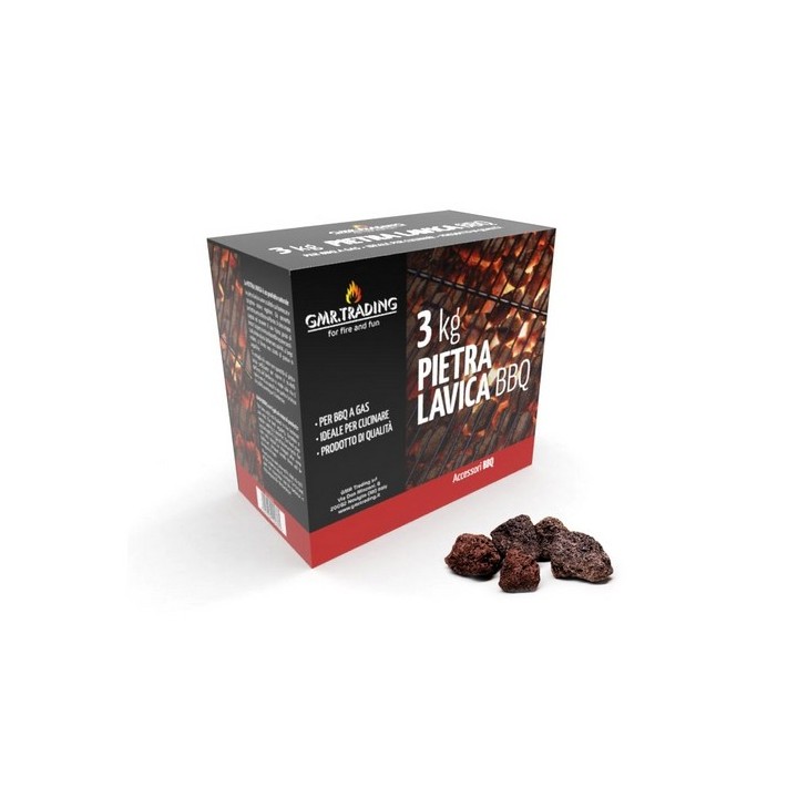 PIETRA DI LAVA 3KG PER BBQ A GAS -