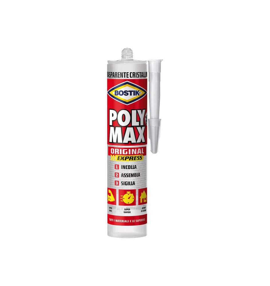 BOSTIK POLYMAX ORIGINAL 300 G CRISTAL CARTUCCIA