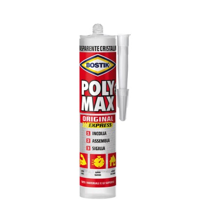BOSTIK POLYMAX ORIGINAL 300 G CRISTAL CARTUCCIA