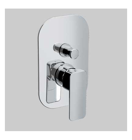 MONOCOMANDO DOCCIA INCASSO CON DEVIATORE TONO - Cromo