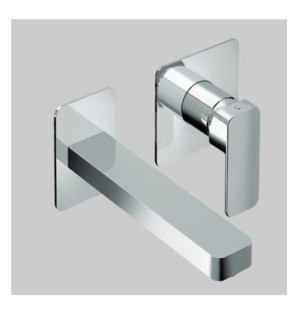 MONOCOMANDO LAVABO A PARETE TONO - Cromo