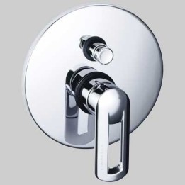 MONOCOMANDO DOCCIA INCASSO CON DEVIATORE NEVA - Cromo