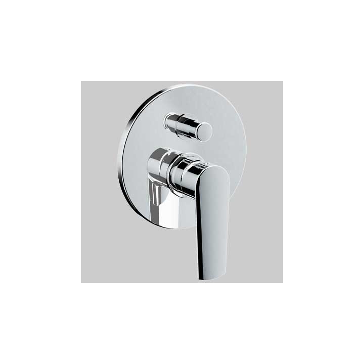 MONOCOMANDO DOCCIA INCASSO CON DEVIATORE KLINT - Cromo