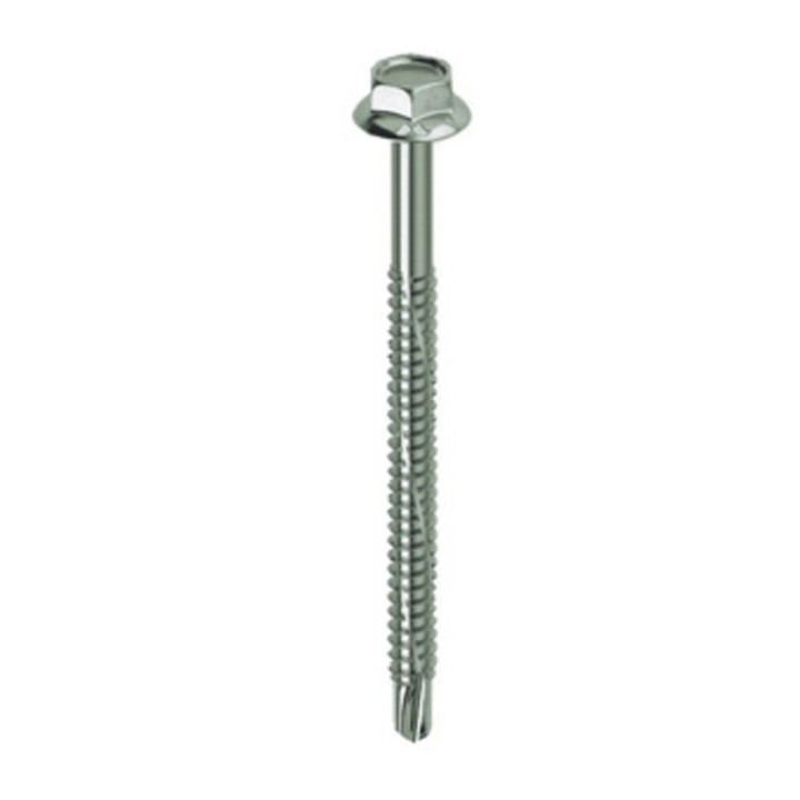 SC TIRAFONDO AUTOPERFORANTE TE 6,3X100MM 10PZ CHROM KOVERVIT DX