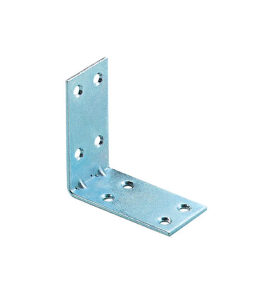 BL PIASTRINA AD ANGOLO 8 FORI 40X2X40 MM 4 PZ*