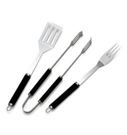 BBQ TOOL SET BASIC SPATOLA FORCHETTA E PINZA -