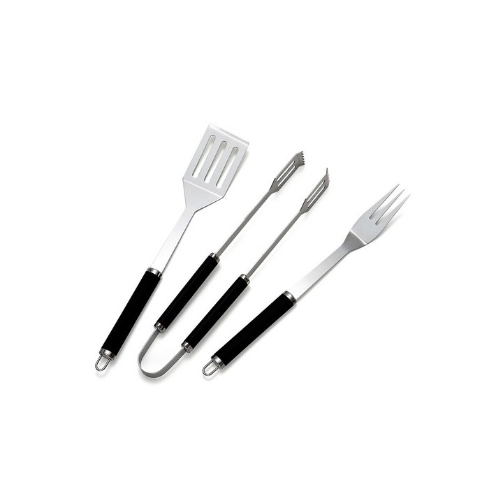BBQ TOOL SET BASIC SPATOLA FORCHETTA E PINZA -