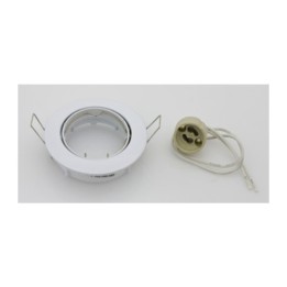 FARETTO INCASSO FISSO P/LED GU10 BIANCO