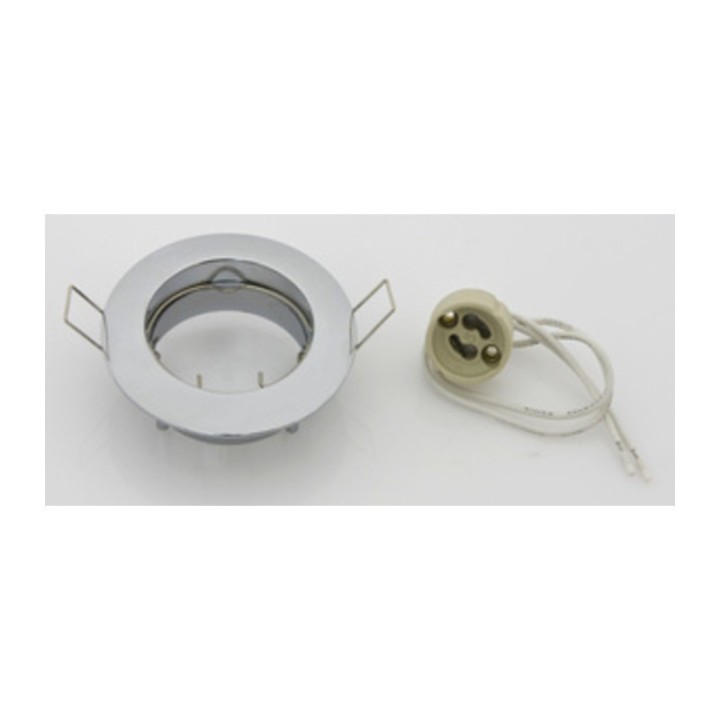 FARETTO INCASSO FISSO P/LED GU10 CROMO