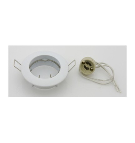 FARETTO INCASSO ORIENTAB P/LED GU10 BIANCO