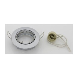 FARETTO INCASSO ORIENTAB P/LED GU10 CROMO